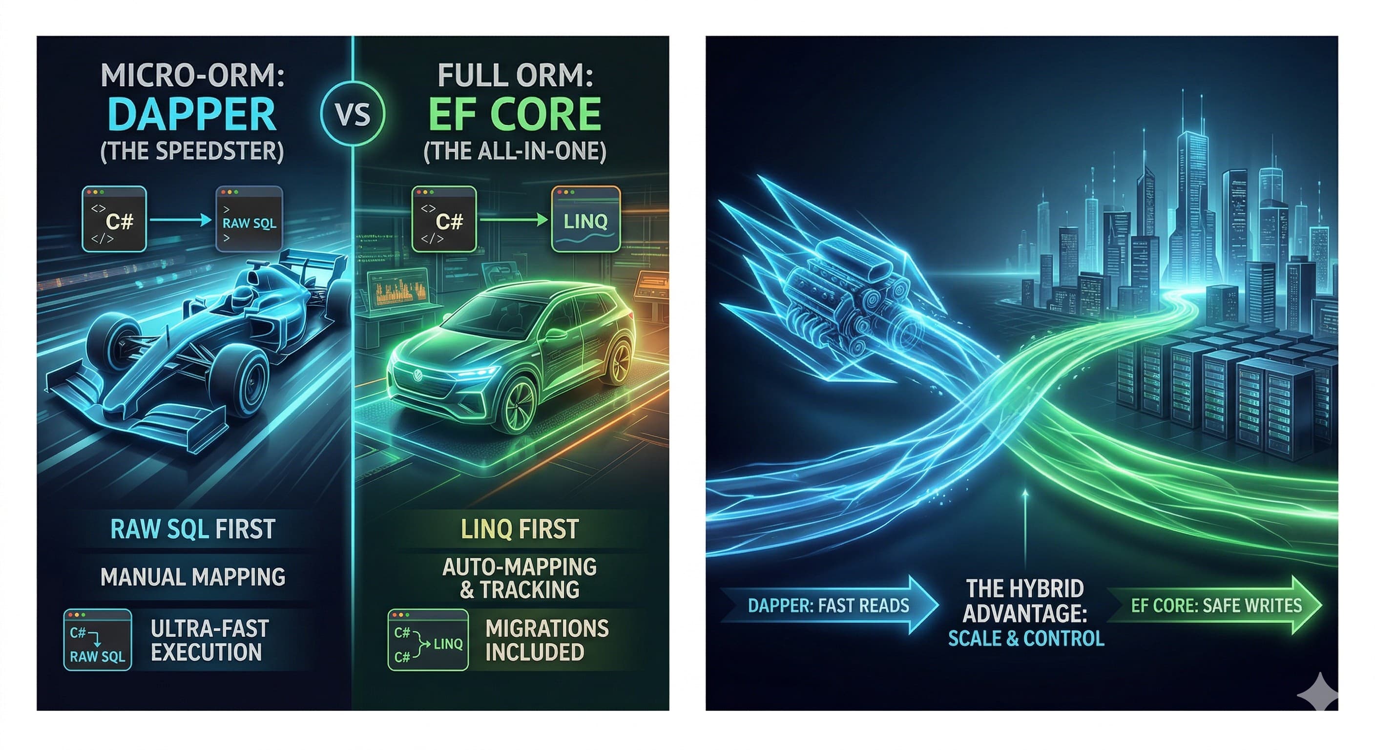 Speed vs. Control: A Deep Dive into Dapper and the .NET ORM Landscape